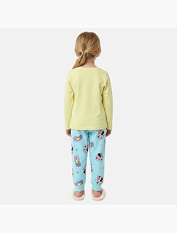 Disney - Conjunto criança rosa e calças azuis personagem