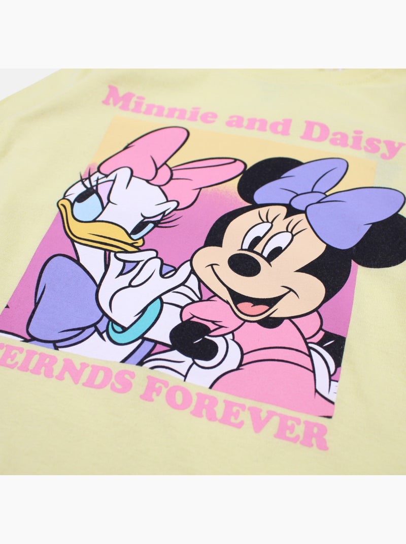 Disney - Conjunto criança rosa e calças azuis personagem Amarelo - Kiabi