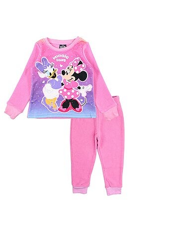 Disney - Conjunto criança rosa e calças rosa personagem