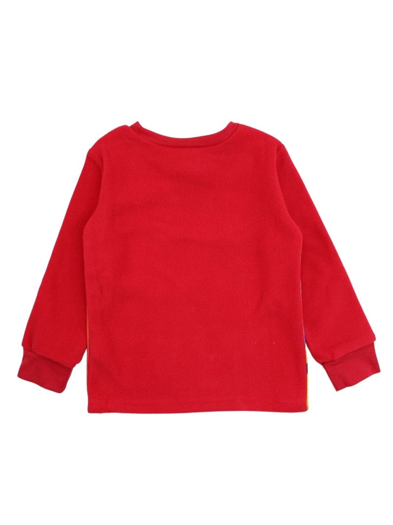 Disney - Conjunto criança sweatshirt e calças vermelho azul Vermelho - Kiabi