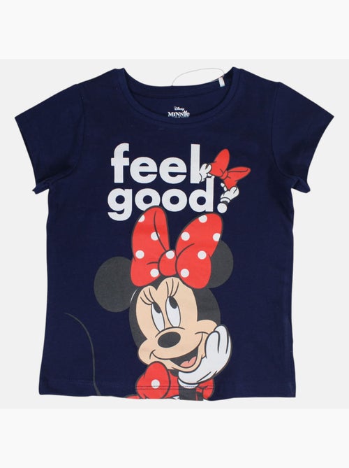 Disney - Conjunto criança t-shirt azul e calções azuis com bolinhas personagem - Kiabi