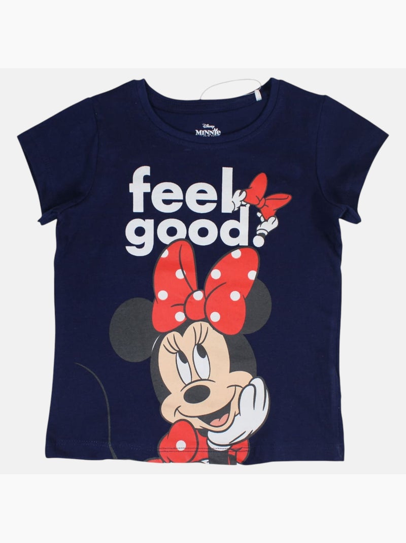 Disney - Conjunto criança t-shirt azul e calções azuis com bolinhas personagem Azul-marinho - Kiabi