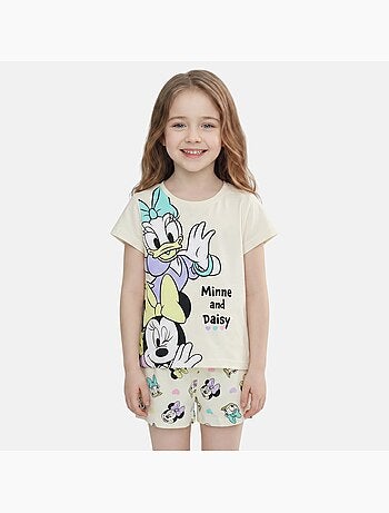 Disney - Conjunto criança t-shirt branco e calções personagem