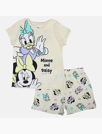 Disney - Conjunto criança t-shirt branco e calções personagem