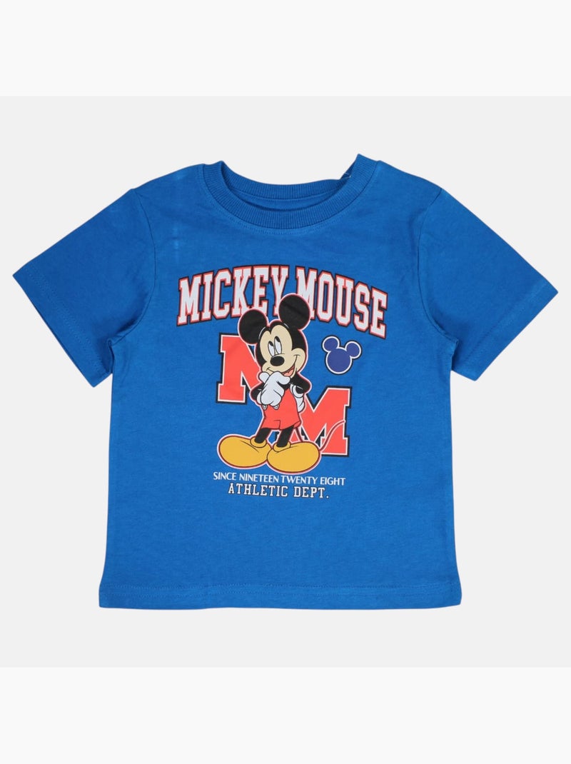 Disney - Conjunto criança t-shirt cinza e calções Azul - Kiabi