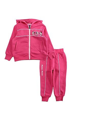 Disney - Conjunto fato de treino menina casaco com capuz e calças estampado