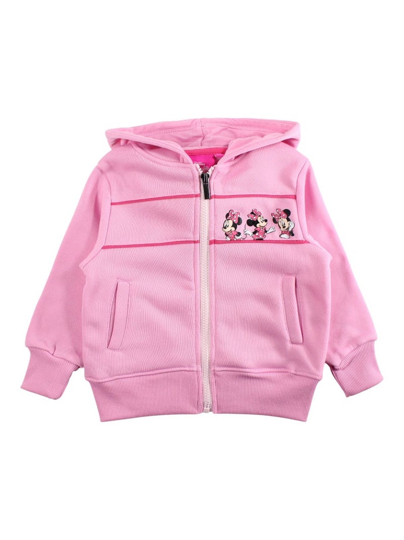Disney - Conjunto fato de treino menina casaco com capuz e calças estampado Rosa - Kiabi
