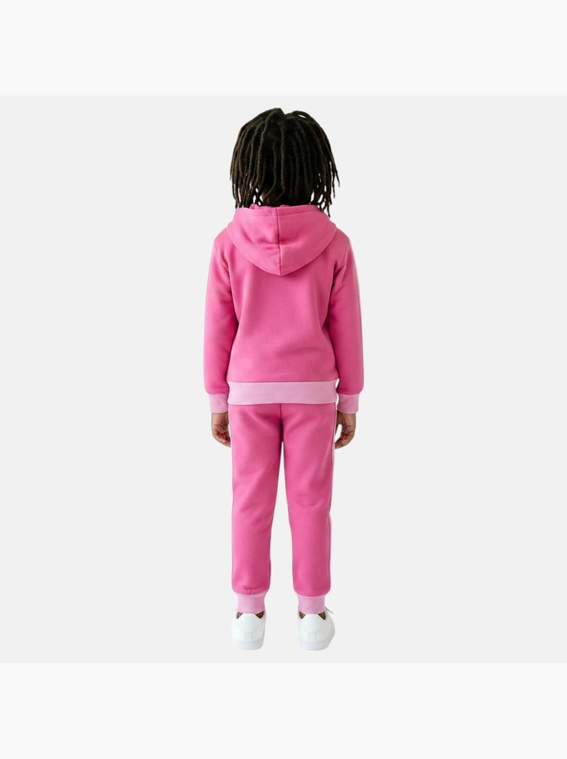 Disney - Conjunto fato de treino menina estampado com capuz Rosa - Kiabi