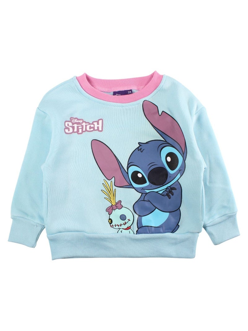 Disney - Conjunto fato de treino menina sweat com capuz e calças com padrão Azul - Kiabi
