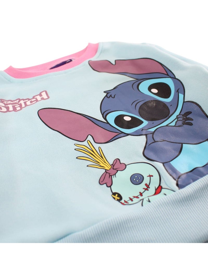 Disney - Conjunto fato de treino menina sweat com capuz e calças com padrão Azul - Kiabi