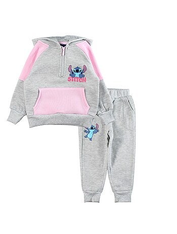 Disney - Conjunto fato de treino menina sweat com capuz e calças com padrão