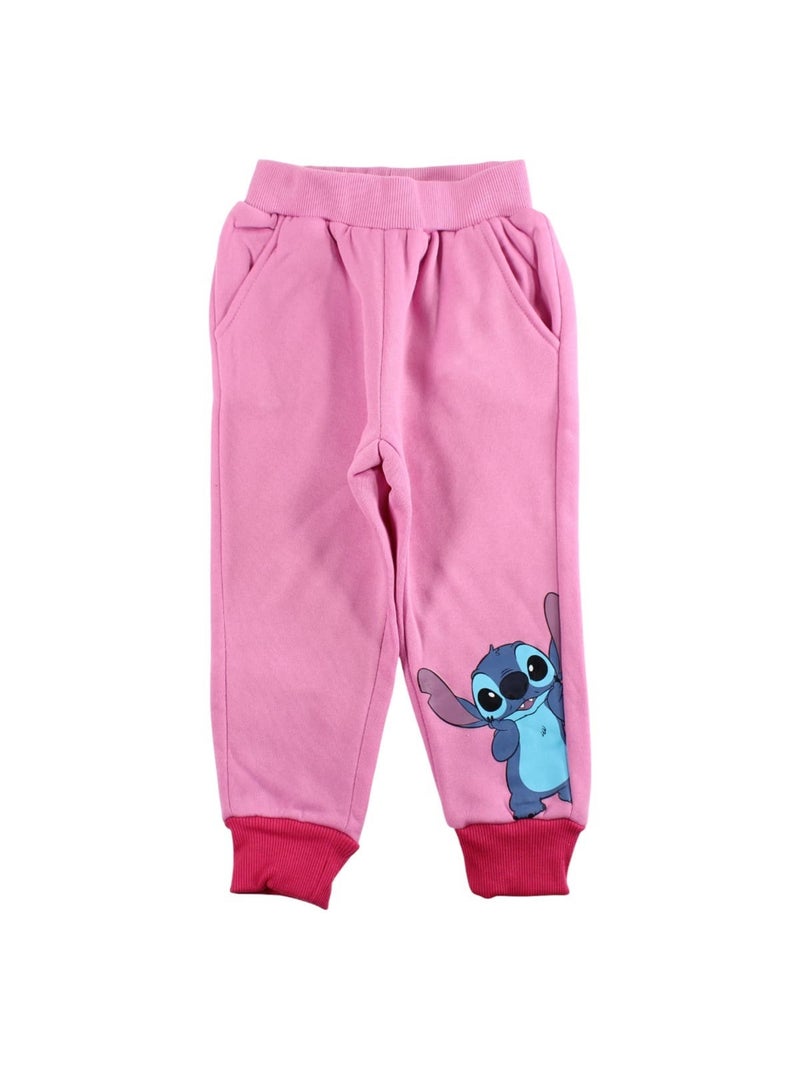 Disney - Conjunto fato de treino menina sweat e calças com padrão Rosa - Kiabi