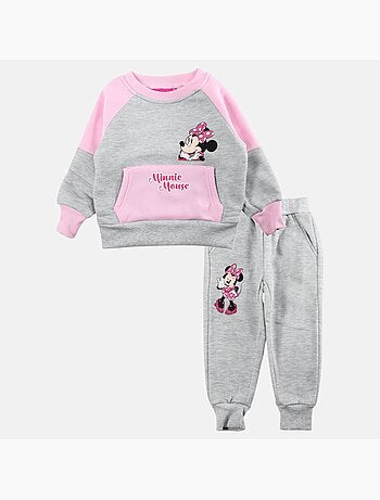 Disney - Conjunto fato de treino menina sweat e calças estampado