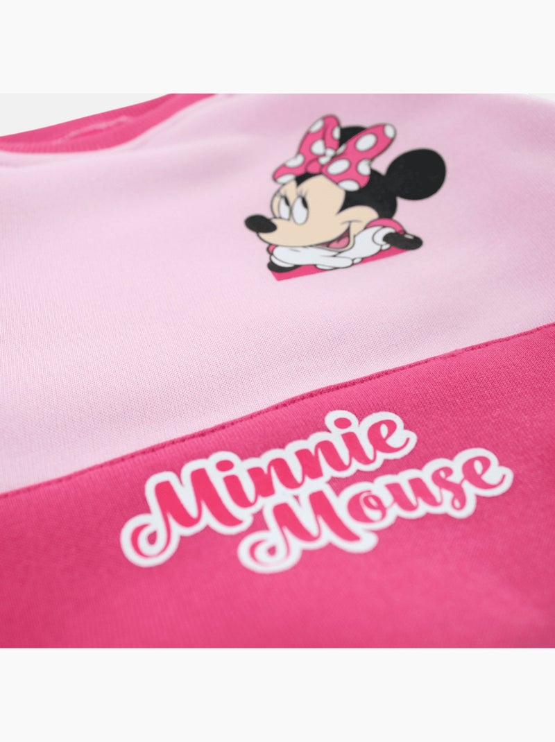 Disney - Conjunto fato de treino menina sweat e calças estampado Rosa - Kiabi