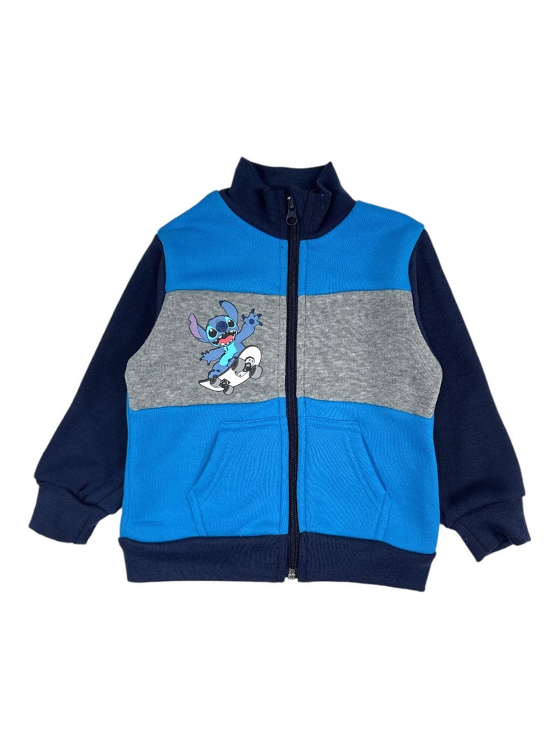 Disney - Conjunto fato de treino menino casaco e calças com padrão Azul-marinho - Kiabi