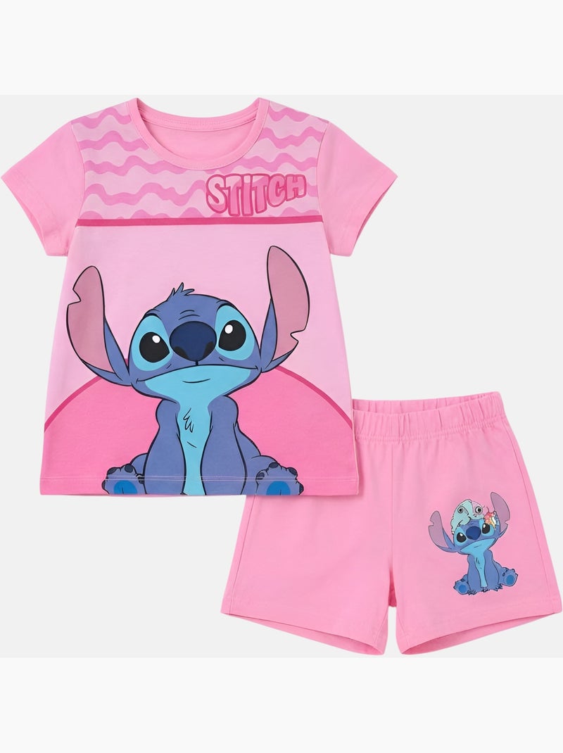 Disney - Conjunto Lilo e Stitch menina Rosa - Kiabi