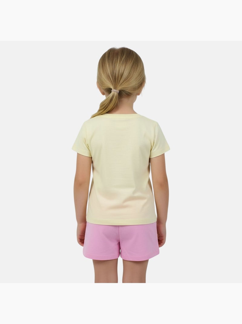 Disney - Conjunto menina Stitch Amarelo - Kiabi