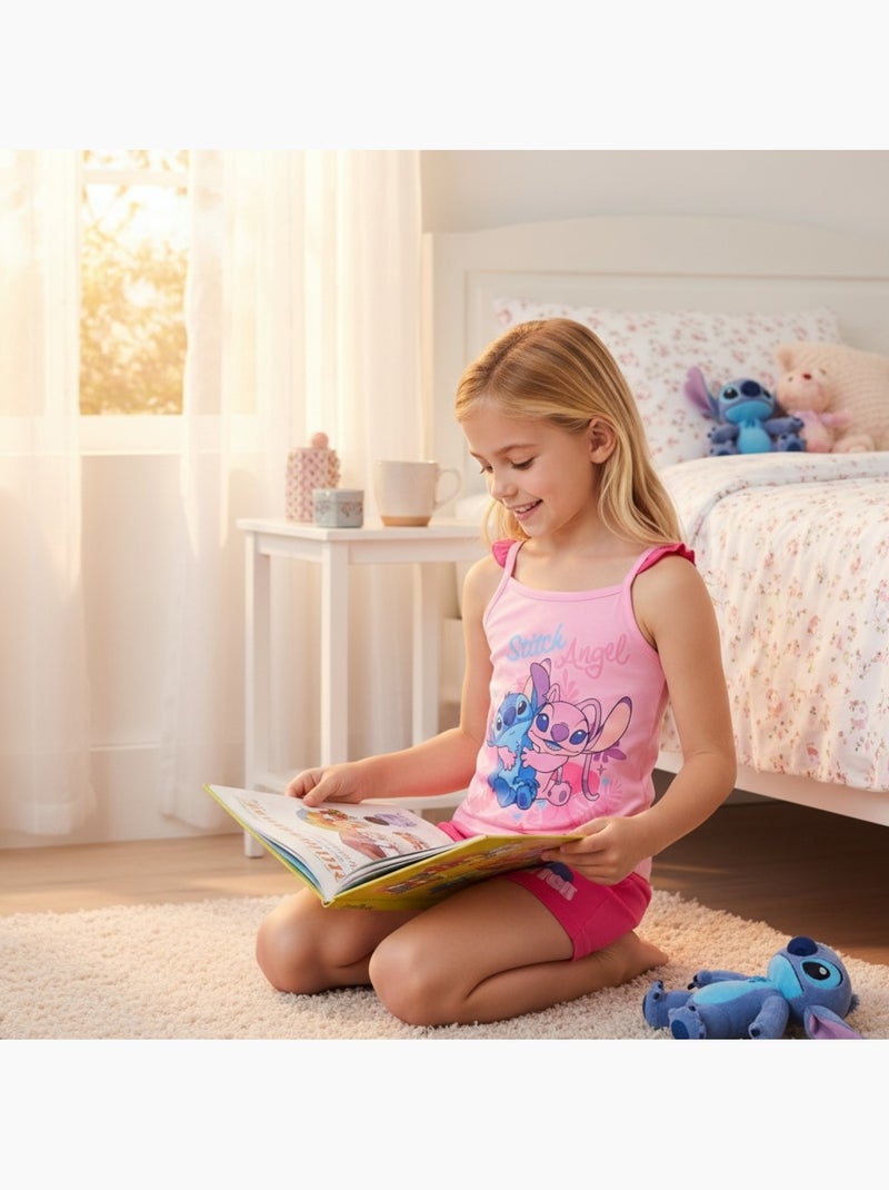 Disney - Conjunto menina Stitch Angel Rosa - Kiabi