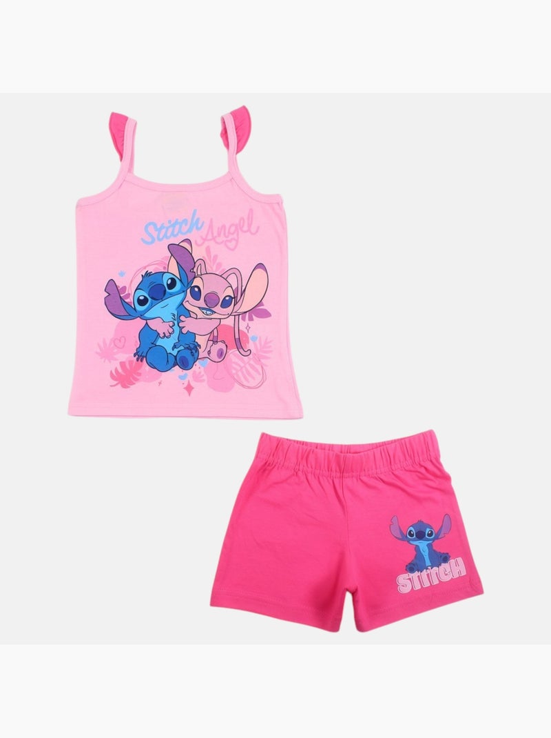 Disney - Conjunto menina Stitch Angel Rosa - Kiabi