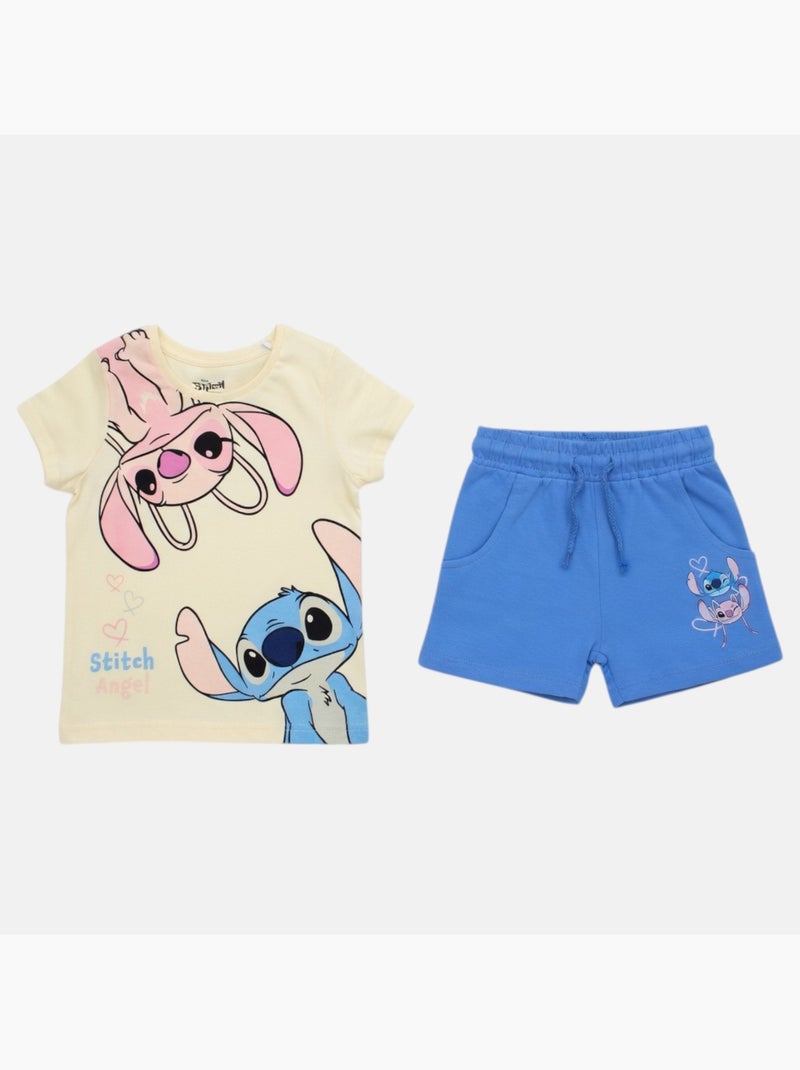 Disney - Conjunto menina Stitch Azul - Kiabi