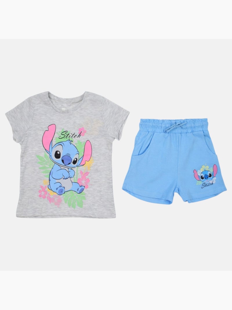 Disney - Conjunto menina Stitch Cinza - Kiabi