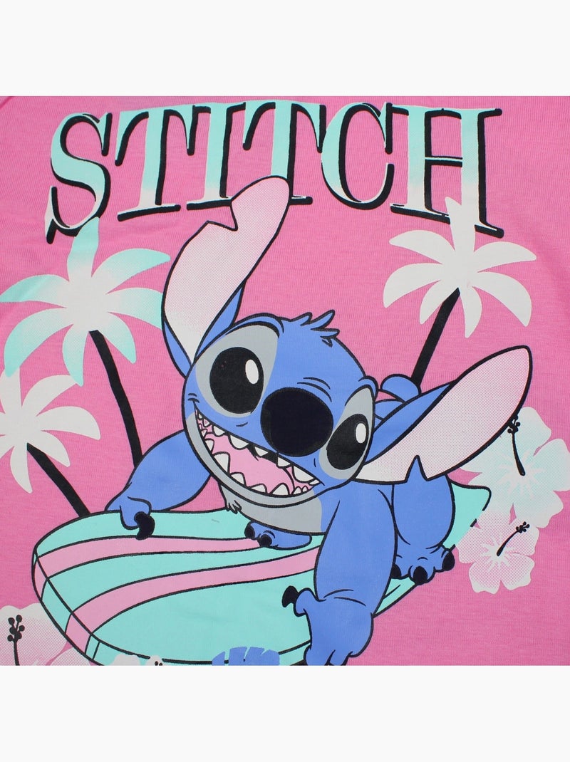 Disney - Conjunto menina Stitch Rosa - Kiabi