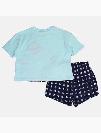 Disney - Conjunto menina t-shirt calção estampado