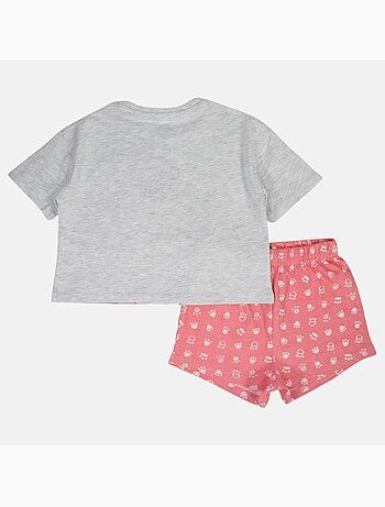 Disney - Conjunto menina t-shirt calção estampado