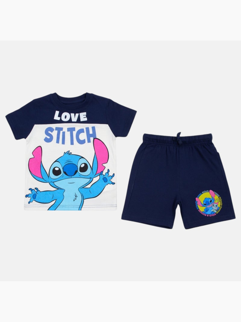 Disney - Conjunto menino Stitch Azul-marinho - Kiabi