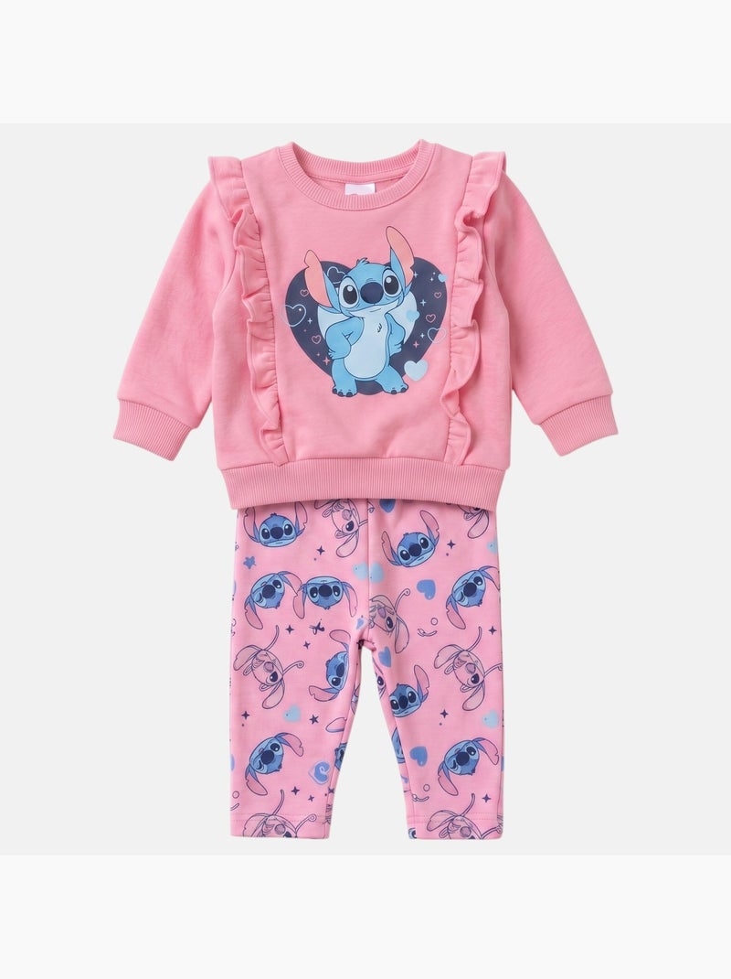 Disney - Conjunto para bebé menina Stitch Rosa - Kiabi