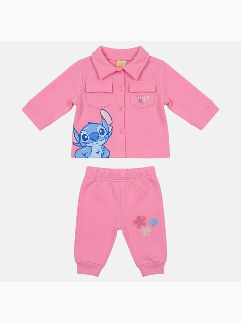 Disney - Conjunto para bebé menina Stitch Rosa - Kiabi