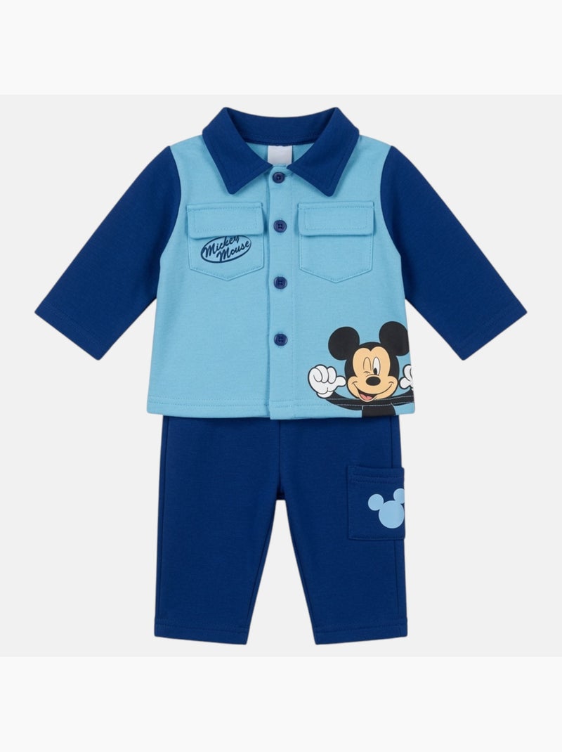 Disney - Conjunto para bebé menino Mickey Mouse Azul-marinho - Kiabi