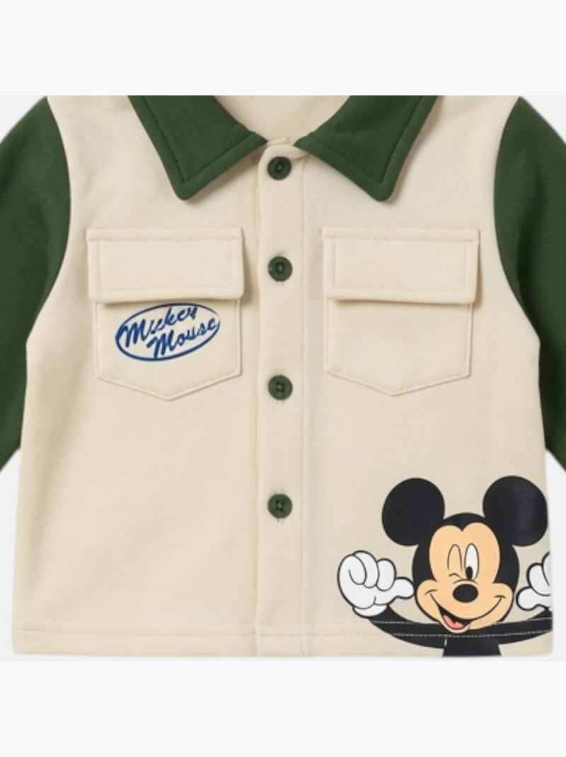 Disney - Conjunto para bebé menino Mickey Mouse Cáqui - Kiabi