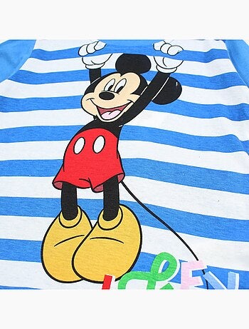 Disney - Conjunto t-shirt e calção criança às riscas