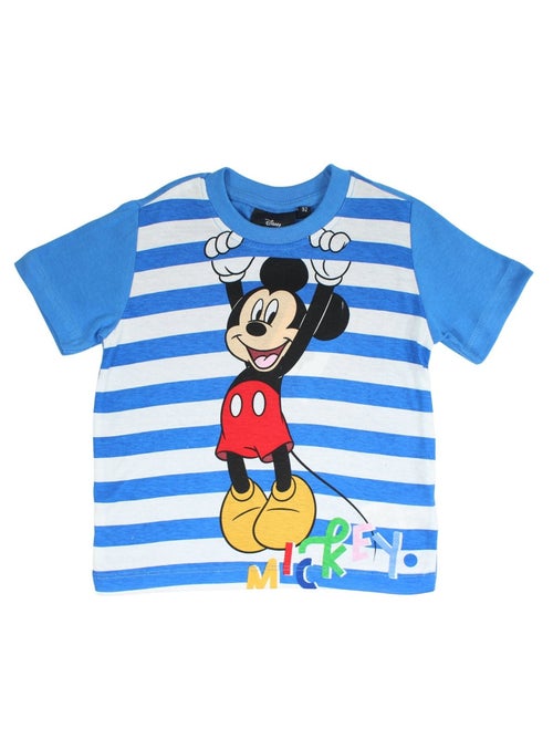 Disney - Conjunto t-shirt e calção criança às riscas - Kiabi Disney - Conjunto t-shirt e calção criança às riscas - Kiabi