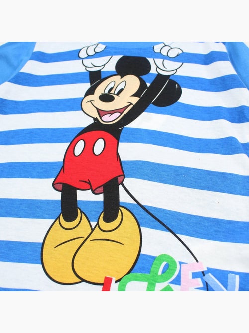 Disney - Conjunto t-shirt e calção criança às riscas - Kiabi Disney - Conjunto t-shirt e calção criança às riscas - Kiabi