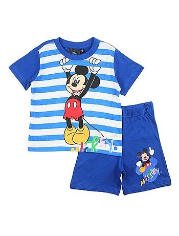 Disney - Conjunto t-shirt e calção criança às riscas