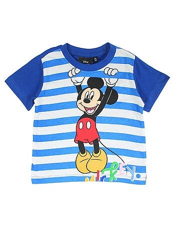 Disney - Conjunto t-shirt e calção criança às riscas