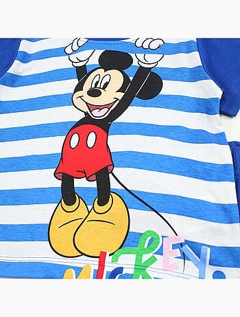 Disney - Conjunto t-shirt e calção criança às riscas