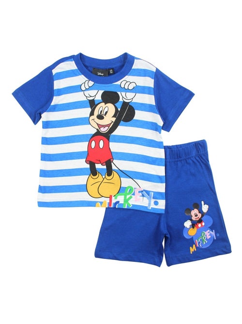 Disney - Conjunto t-shirt e calção criança às riscas - Kiabi