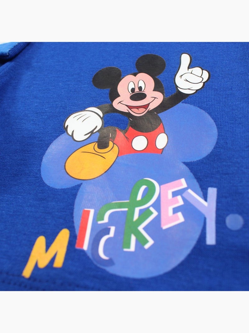 Disney - Conjunto t-shirt e calção criança às riscas Azul-marinho - Kiabi