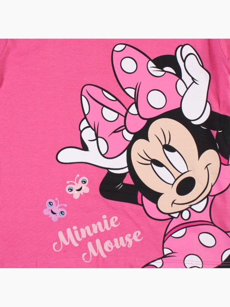 Disney - Conjunto t-shirt e calção criança estampado Rosa - Kiabi
