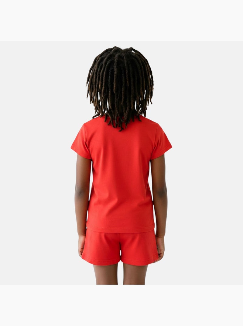 Disney - Conjunto t-shirt e calção criança estampado Vermelho - Kiabi