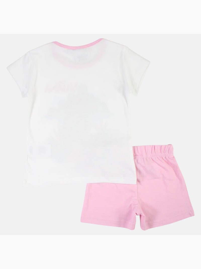 Disney - Conjunto t-shirt manga curta e calção criança estampado Branco - Kiabi
