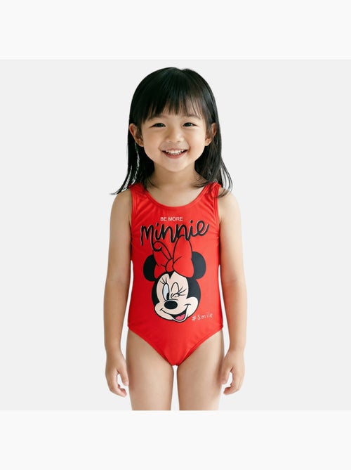Disney - Fato de banho criança inteiro vermelho personagem - Kiabi
