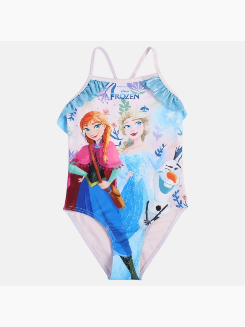Disney - Fato de banho infantil com estampa animada Malva - Kiabi