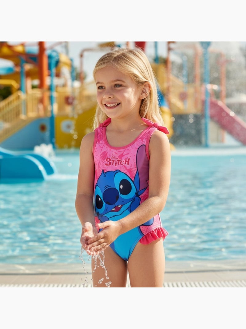 Disney - Fato de banho infantil Stitch Rosa - Kiabi