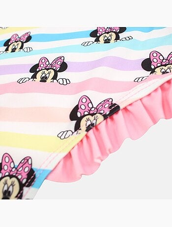 Disney - Fato de banho menina inteiro às riscas multicolor personagem