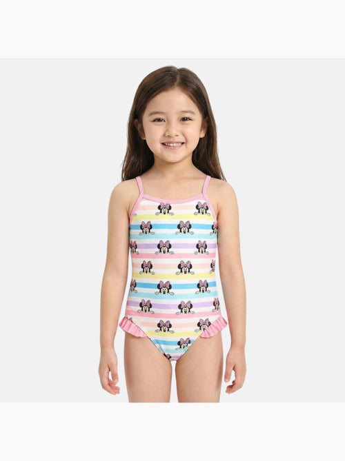 Disney - Fato de banho menina inteiro às riscas multicolor personagem - Kiabi Disney - Fato de banho menina inteiro às riscas multicolor personagem - Kiabi