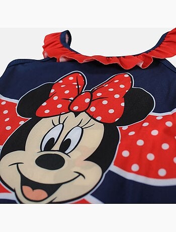 Disney - Fato de banho menina inteiro azul marinho com folhos personagem